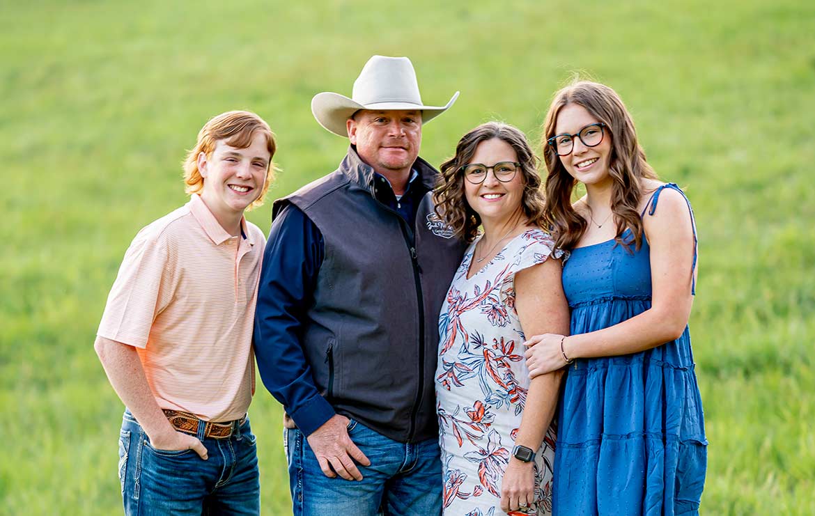 Zach Moffitt with Family